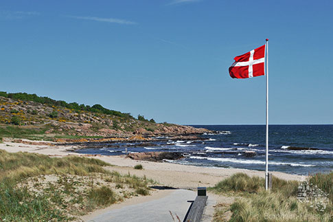 Strand, Ostsee, Sandvig, Insel Bornholm, Daenemark