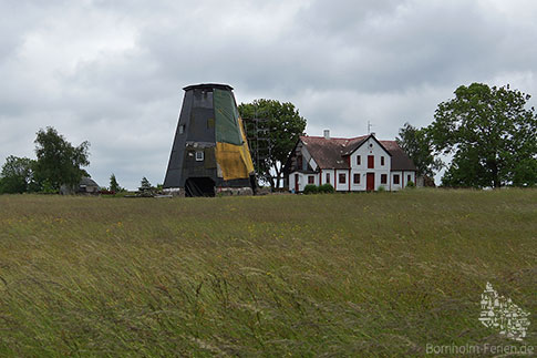 Windmuehle, Ro, Insel Bornholm, Daenemark