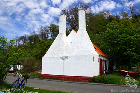 Die alte Räucherei von Teglkås, Bornholm, Dänemark