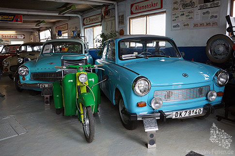 Trabant, Schwalbe und Wartburg im Automuseum von Bornholm, Dänemark
