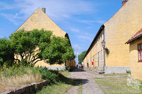 Ehemalige Soldatenunterkünfte der Festung auf Christiansø, Bornholm, Dänemark